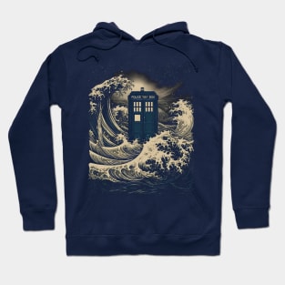 Tardis - Under the Wave off Kanagawa Hoodie